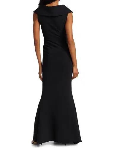 Chiara Boni La Petite Robe Women's Cocoon Collar Trumpet Gown - Black - Size 18 | Thumbnail 5 Chiara Boni La Petite Robe Women's Cocoon Collar Trumpet Gown - Black - Size 18 | Thumbnail 5