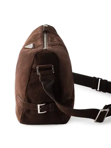 Prada Men's Suede Shoulder Bag | Thumbnail 4