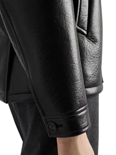 Prada Men's Nappa Leather Caban Jacket - Black - Size 36 | Thumbnail 6 Prada Men's Nappa Leather Caban Jacket - Black - Size 36 | Thumbnail 6
