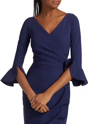 Chiara Boni La Petite Robe Women's Zalfa Ruched Gown - Iris - Size 6 | Thumbnail 6 Chiara Boni La Petite Robe Women's Zalfa Ruched Gown - Iris - Size 6 | Thumbnail 6