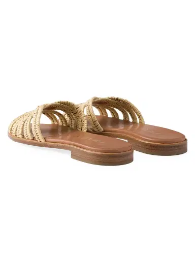 Prada Women's Crochet Slides - Beige Khaki | Thumbnail 3 Prada Women's Crochet Slides - Beige Khaki | Thumbnail 3