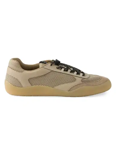 Prada Women's Speedrock Mesh Fabric Sneakers - Beige Khaki - Size 11 | Thumbnail 1 Prada Women's Speedrock Mesh Fabric Sneakers - Beige Khaki - Size 11 | Thumbnail 1
