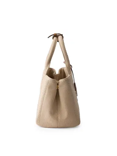 Prada Women's Jardinière Small Cotton Canvas Top Handle Bag | Thumbnail 3 Prada Women's Jardinière Small Cotton Canvas Top Handle Bag | Thumbnail 3