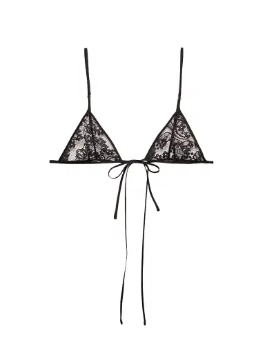Prada Women's Lace Bra - Black - Size 2 | Thumbnail 1 Prada Women's Lace Bra - Black - Size 2 | Thumbnail 1