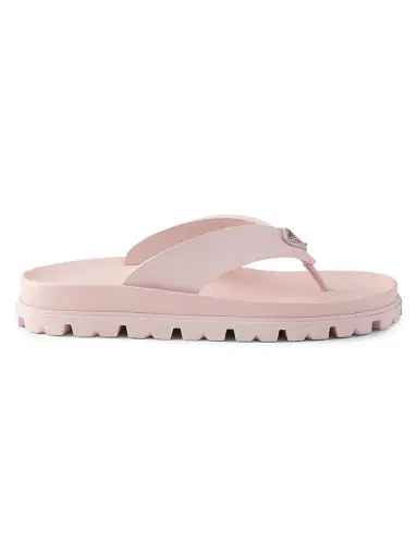 Prada Women's Rubber Thong Sandals - Pink - Size 6 | Thumbnail 1 Prada Women's Rubber Thong Sandals - Pink - Size 6 | Thumbnail 1