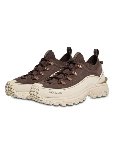 Moncler Men's Trailgrip Lite3 Sneakers in Nubuck & Suede - Brown - Size 12 | Thumbnail 2