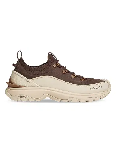 Moncler Men's Trailgrip Lite3 Sneakers in Nubuck & Suede - Brown - Size 12 | Thumbnail 1