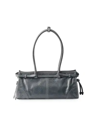 Prada Women's Bonnie Medium Leather Top Handle Bag - Blue Grey | Thumbnail 3 Prada Women's Bonnie Medium Leather Top Handle Bag - Blue Grey | Thumbnail 3