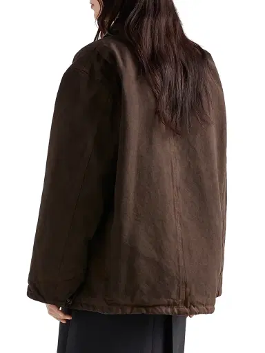 Prada Women's Canvas Blouson Jacket - Brown | Thumbnail 4 Prada Women's Canvas Blouson Jacket - Brown | Thumbnail 4