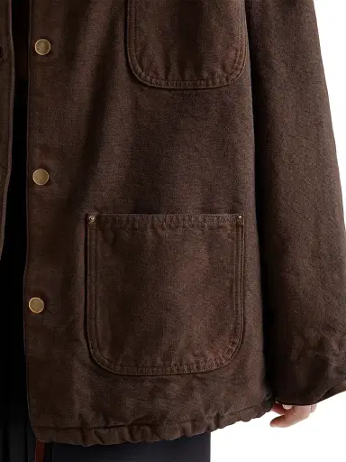 Prada Women's Canvas Blouson Jacket - Brown | Thumbnail 5 Prada Women's Canvas Blouson Jacket - Brown | Thumbnail 5