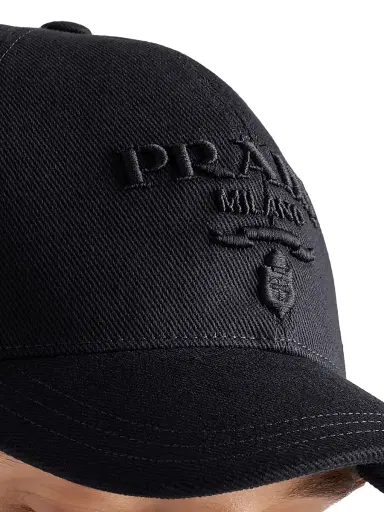 Prada Men's Drill Baseball Cap - Black - Size Large | Thumbnail 2 Prada Men's Drill Baseball Cap - Black - Size Large | Thumbnail 2