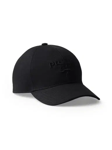 Prada Men's Drill Baseball Cap - Black - Size Large | Thumbnail 1 Prada Men's Drill Baseball Cap - Black - Size Large | Thumbnail 1