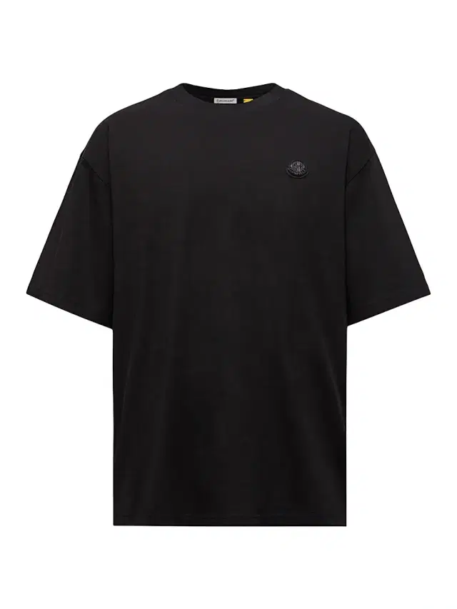 Moncler Genius Men's Moncler x A$AP Rocky Crew Neck T-Shirts in Cotton - Black