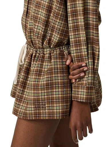 Miu Miu Women's Plaid Mini-Skirt - Brown - Size 8 | Thumbnail 3 Miu Miu Women's Plaid Mini-Skirt - Brown - Size 8 | Thumbnail 3