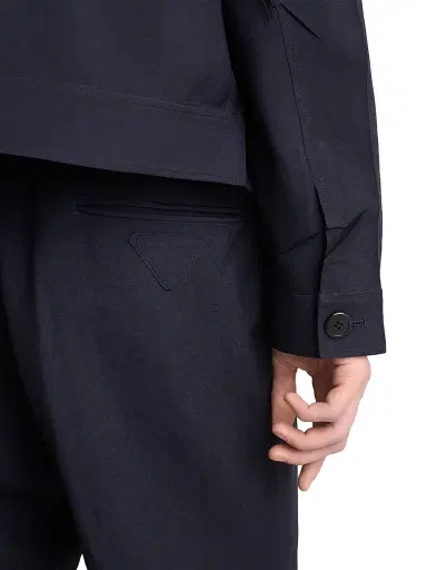 Prada Men's Mohair Wool Pants - Blue - Size 32 | Thumbnail 4