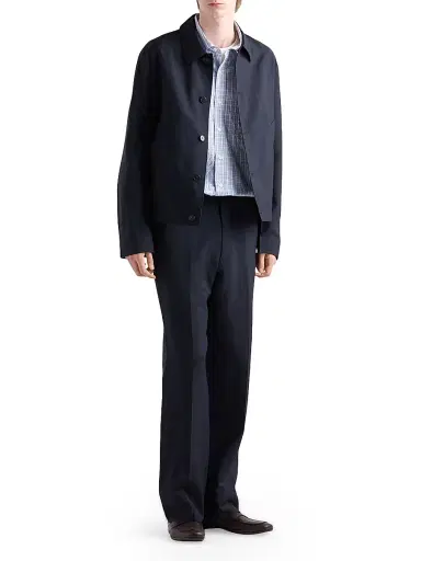 Prada Men's Mohair Wool Pants - Blue - Size 32 | Thumbnail 5