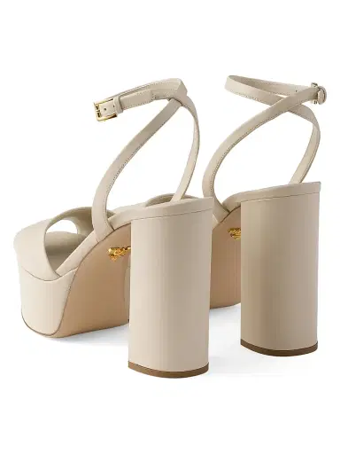 Prada Women's Nappa Leather Platform Sandals | Thumbnail 2 Prada Women's Nappa Leather Platform Sandals | Thumbnail 2