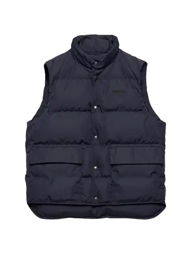 Prada Men's Re-Nylon Puffer Vest - Blue | Thumbnail 1