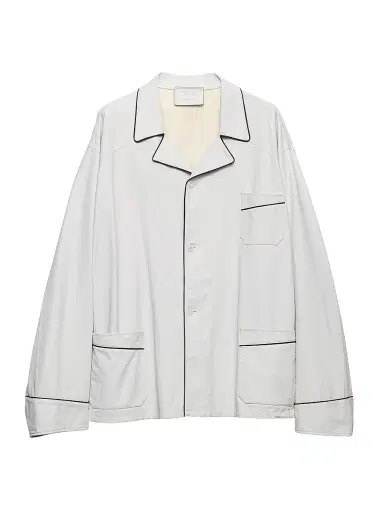 Prada Women's Nappa Leather Shirt - White | Thumbnail 1 Prada Women's Nappa Leather Shirt - White | Thumbnail 1