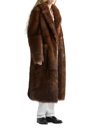 Prada Women's Shearling Coat - Brown | Thumbnail 2 Prada Women's Shearling Coat - Brown | Thumbnail 2