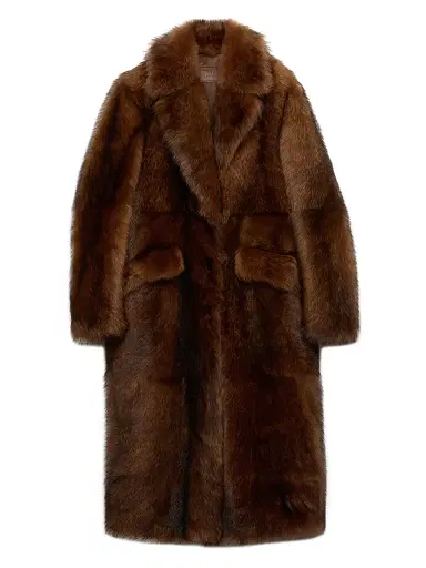 Prada Women's Shearling Coat - Brown | Thumbnail 1 Prada Women's Shearling Coat - Brown | Thumbnail 1