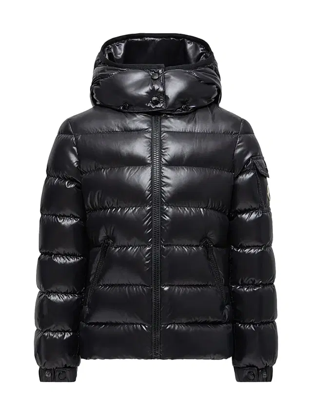 Moncler Little Girl's & Girl's Bady Zip Up Down Jacket - Black