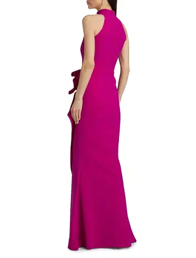 Chiara Boni La Petite Robe Women's Gudrum Halter Ruffle Gown - Ciclamino - Size 18 | Thumbnail 5