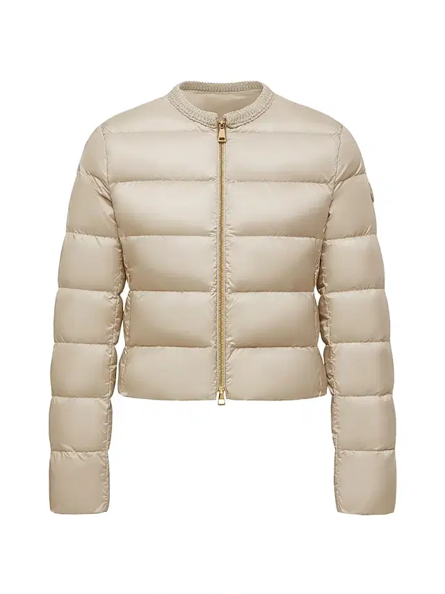 Women's Mauvezin Puffer Jacket with Wool Trim - Beige