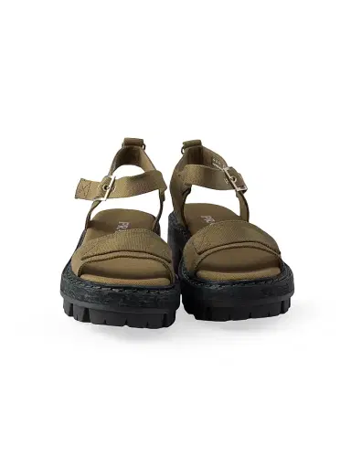 Prada Women's Canvas Sandals - Khaki Green | Thumbnail 4 Prada Women's Canvas Sandals - Khaki Green | Thumbnail 4