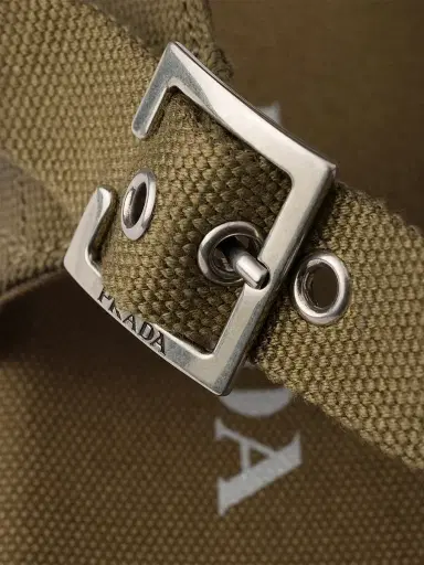 Prada Women's Canvas Sandals - Khaki Green | Thumbnail 5 Prada Women's Canvas Sandals - Khaki Green | Thumbnail 5