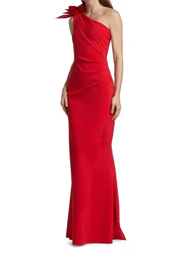 Chiara Boni La Petite Robe Women's Gosia One-Shoulder Gown - Passion - Size 18 | Thumbnail 4 Chiara Boni La Petite Robe Women's Gosia One-Shoulder Gown - Passion - Size 18 | Thumbnail 4