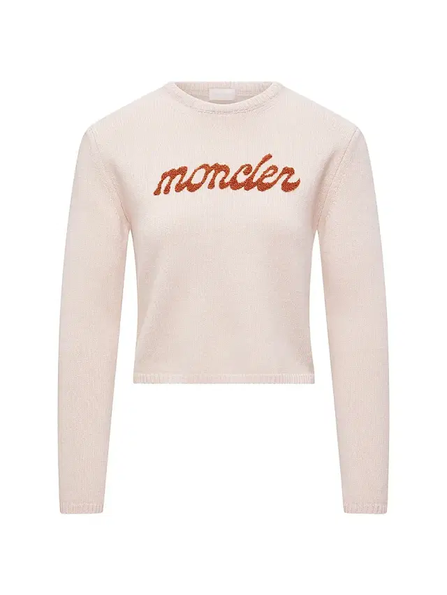 Women's Crew-Neck Sweater in Wool & Cashmere - Light Pink