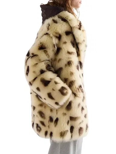 Prada Women's Shearling Coat - Beige Multi | Thumbnail 3 Prada Women's Shearling Coat - Beige Multi | Thumbnail 3