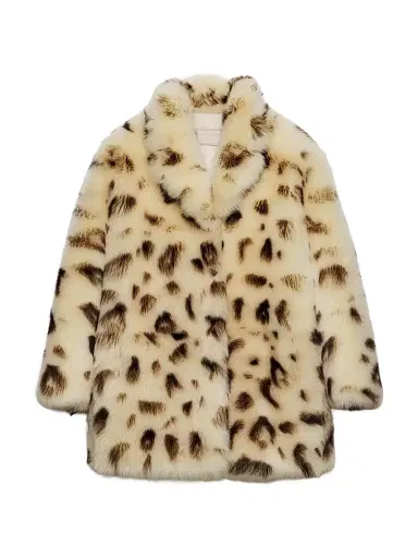 Prada Women's Shearling Coat - Beige Multi | Thumbnail 1 Prada Women's Shearling Coat - Beige Multi | Thumbnail 1
