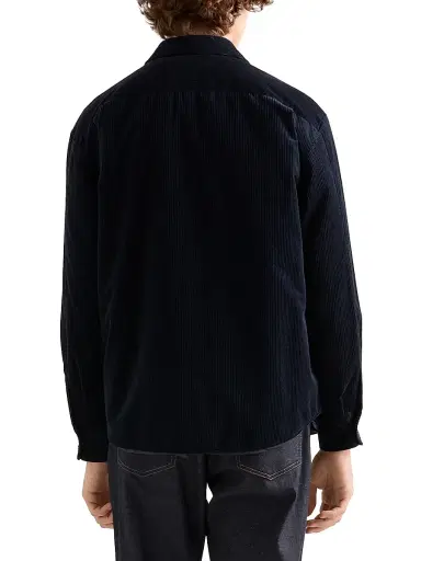 Prada Men's Corduroy Shirt - Blue - Size XXS | Thumbnail 3 Prada Men's Corduroy Shirt - Blue - Size XXS | Thumbnail 3
