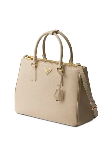 Prada Women's Large Galleria Saffiano Leather Top Handle Bag - Beige Khaki | Thumbnail 2 Prada Women's Large Galleria Saffiano Leather Top Handle Bag - Beige Khaki | Thumbnail 2