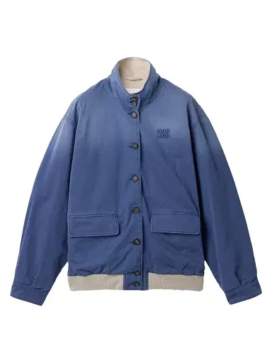 Miu Miu Women's Old Washed Twill Blouson Jacket | Thumbnail 1 Miu Miu Women's Old Washed Twill Blouson Jacket | Thumbnail 1