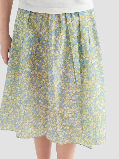 Prada Women's Full Floral Print Nylon Skirt - Yellow - Size 2 | Thumbnail 4 Prada Women's Full Floral Print Nylon Skirt - Yellow - Size 2 | Thumbnail 4