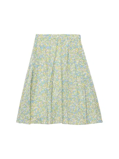 Prada Women's Full Floral Print Nylon Skirt - Yellow - Size 2 | Thumbnail 1 Prada Women's Full Floral Print Nylon Skirt - Yellow - Size 2 | Thumbnail 1