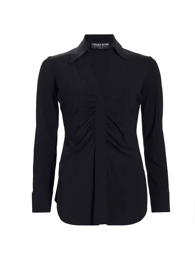 Chiara Boni La Petite Robe Women's Shohreh Ruched Top - Black