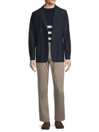 Giorgio Armani Men's Peak-Lapel Two-Button Blazer | Thumbnail 2 Giorgio Armani Men's Peak-Lapel Two-Button Blazer | Thumbnail 2