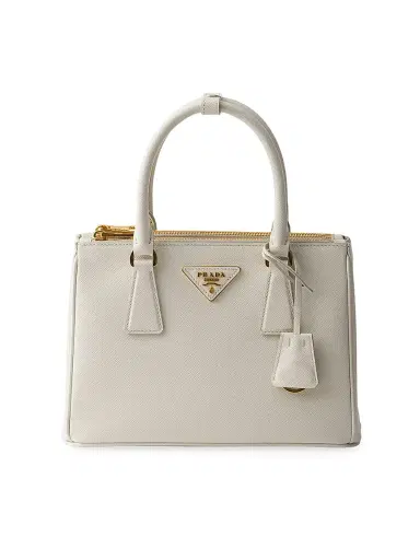 Prada Women's Small Galleria Saffiano Leather Top Handle Bag - Cream | Thumbnail 1