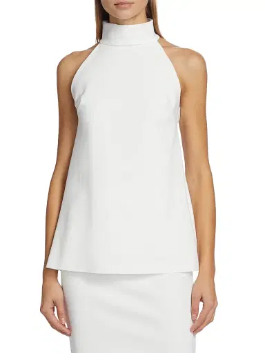 Chiara Boni La Petite Robe Women's Tiffy Halter Blouse | Thumbnail 3 Chiara Boni La Petite Robe Women's Tiffy Halter Blouse | Thumbnail 3
