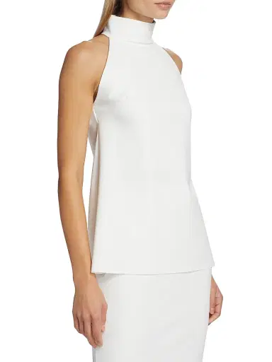 Chiara Boni La Petite Robe Women's Tiffy Halter Blouse | Thumbnail 4 Chiara Boni La Petite Robe Women's Tiffy Halter Blouse | Thumbnail 4