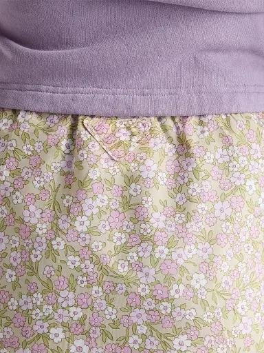 Prada Women's Floral Print Nylon Skirt - Pink - Size 2 | Thumbnail 4