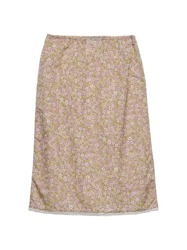 Prada Women's Floral Print Nylon Skirt - Pink - Size 2 | Thumbnail 1