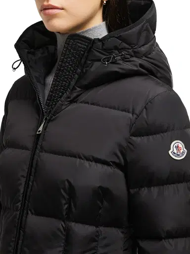 Moncler Women's Avoce Fitted Down Jacket - Black | Thumbnail 4
