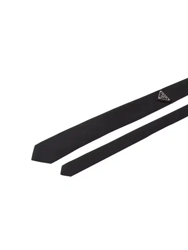 Prada Men's Re-Nylon Tie - Black | Thumbnail 3