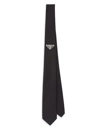 Prada Men's Re-Nylon Tie - Black | Thumbnail 1