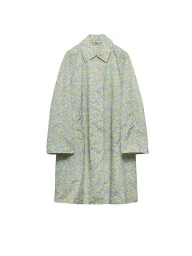 Prada Women's Printed Nylon Raincoat - Yellow | Thumbnail 1